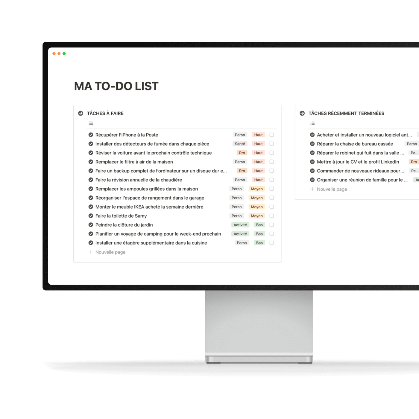 To-do list
